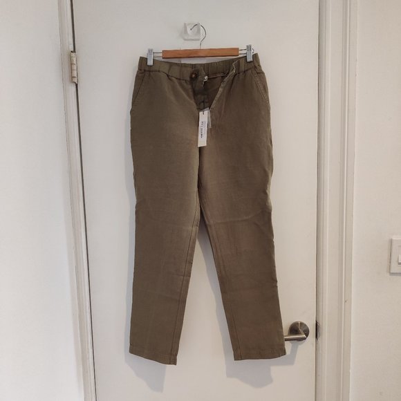 NWT Alex Mill Olive Pull On Pants - Picture 2 of 8